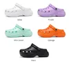 Summer Fashion Women Tisters Garden Shoes Wedges Beach Sandals klackar Girls Flip Flops Platform Chain Cogs for Women Shoe 220526