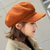 Cokk Beret Female Autumn Winter Hats For Women Men Octagonal Newspaper Boy Hat Painter Hat Boina Feminina England Style Gorras J220722