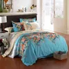 Hemtextil Pure Cotton Four Piece Set Bedding Sheet Quilt Cover 4 Piece Set