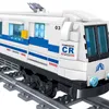 Técnico Transporte Treinar Conjuntos de Carros de Construção Especialista Alta Velocidade Metrô Metrô Modelo Tijolos Enlighten Brinquedos para Meninos AA220317