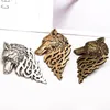 Vintage Wolf Head Brooch Jewelry Upscale Unisex Brooches For Women Men Animal Suit Collar Pin Buckle Collection Broche