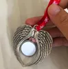 Сублимация Blanks Angel Wing Wing Ornament Подвеска подвеска рождественские украшения.