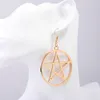 Dangle Lustre En Alliage De Zinc Grande Boucles D'oreilles Pentagramme Étoile Pour Les Femmes Déclaration Bijoux Cadeau En Gros 2022 OorbellenDangle