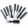 Tamax CB001 10pcs Set Professional Hair Brush Comb Salon Anti-static Hair Combs Hairbrush Hairdressing Combs Hair Care Styling Too2942