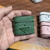 Ganci in metallo per Air pod 1 2 Custodia Fashion Designer Interno di alta qualità con guarnizione Protezione per auricolari per Airpods Pro 3generazione Due colori rosa e nero