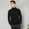 Camisolas masculinos Sweater Men 2022 Autumn Winter grossa quente fit slim fit cor de cor sólida marca branca marca vermelha bluemen's olga22