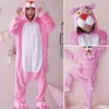 Hiver Animaux Pyjamas Panda Vêtements De Nuit Enfants Licorne Onesie Ensembles Femmes Hommes Unisexe Adulte Flanelle Nuisette Salopette Pyjamas 220329