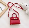 Luxury kids handbags designer girls PU leather crossbody bag lady style children single shoulder fashion child mini purse 321