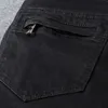 Tasarımcılar lüks kot pantolon sıkıntılı fransa moda pierre düz erkek bisikletçisi deliği streç denim gündelik jean erkek sıska pantolon elastiklikkowboy