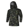 Hoodie Autumn Mens Camouflage Tryckt huvtransporter med Mask Splice Male Long Sleeve Plus Size Sweatshirts T L220730