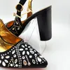 Nouvelle arrivée hiver couleur argent design italien femmes chaussures et ensemble de sacs chaussures assorties africaines et sac pour la fête royale 210306