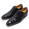 Oxford Shoes Men Shoes PU Solid Color Fashion Business Casual Party Outdoor Daily Retro Square Lace-up Classic Dress Shoes CP098