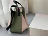 High Capacity Tote Bags Women Contrasting Colors Handbag Shoulder Leather Designer Brand Crossbody Female Hammock Shape Purses 228High quality