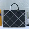 Onthego Luxury Women Bags 2022高品質の本革ヴィンテージUALワイルドマルチスタイルブラックハンドバッグショルダーバッグ女神バッグ