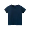 T-shirts T-shirt blanc pour enfants T-shirt Bébé Toddler Boy Tshirt Solide Unisexe Enfants Vêtements Coton Tops Summer Tee 2-9-shirts T-shirtsT-s