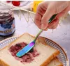 Couteau à beurre en acier inoxydable cuisine couteau à fromage argent Dessert outils confiture épandeur ustensile couverts Dessert outils