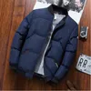 남자 다운 남자 파카스 남성 겨울 자켓 비즈니스 캐주얼 두꺼운 따뜻한 코트 고품질 면화 야외 바람 방풍 재킷