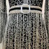 Casual Dresses Mothers Day Women's Sexy Deep V-Neck Ladies Solid Color Long Sleeve Sling Sequin Crystal Tassel Full Dress Drop