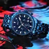 Nibosi Mens يشاهد أفضل العلامة التجارية الفاخرة للماء الكوارتز Wristwatch Watch Militar