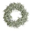 Decorative Flowers & Wreaths Artificial Garland Weddings Decoration Round Babysbreath Wreath For Home Party DIY Wall Hanging Front Door Deco