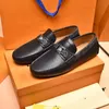 A1 2022 Luxury Genuine Leather Flats Italian Penny Loafers Men Shoes Casual Moccasins Slip On Mens Driving Shoe Designer Size US 6.5-12