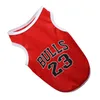 Vêtements d'été respirant basket-ball Jersey vêtements pour chiens chiot chats gilet à séchage rapide Chihuahua carlin Sport chemises Lakers animaux T-shirt Costume A331