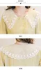 Summer Fashion Loose Maternity Breastfeeding Dress Sweet Lace Collar Pregnant Woman Aline Dress Office Lady Nursing Clothing Formal J220628