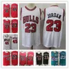 Custom heren Jersey 45 23 michael mj Throwback Basketbal Shorts Basketbal Jerseys rood zwart wit beige Blauw hoge kwaliteit