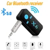 X6 5.0 Bluetooth Stereo Audio Ricevitore Mini Aux ricevitore per auto da 3,5 mm per l'adattatore wireless kit per auto
