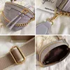 Luxury Women Leather Bag High Quality Waist Bag Thick Chain Shoulder Crossbody Chest Bag Female Belt sac Designer Brand Handbag 220720