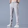 Calça masculina de verão moda de calça fina de calça esportiva corredas calças de ginástica rápida seco de ginástica atlética fitness machos machos machos