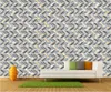 Custom Wohnzimmer Schlafzimmer Tapete Rollen für Wände Einfacher geometrischer quadratischer Marmormosaik Stereoskopischer Hintergrund Wand