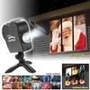 Party Decoration Christmas Halloween Laser Projector 12 Movies Disco Light Mini Window Display Home Indoor Outdoor Wonderland331p