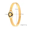 2022 Roman Numeral Stainless Steel Bracelet Gold Color Bangles Designer New Design For Women Popular Girls Party Gifts Costume Accessories On Cuffs Couple Simple