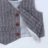 幼児の男の子長袖シャツのウエストコートパンツ秋のファッション服セット3PCSキッズボーイ紳士服スーツ
