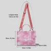 Bech Tote Bag Fashion Shoulder Big Capacity Letters Printing Handbag Tie Dye Canvas High Quality Crossbody Purses 220429