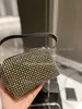 Grossistdesigner's aftonväska kvinnor luxurys designers tote diamant väska glittrande crossbody väskor nattklubb drottning kedja mesh strass glittande påse kudde