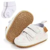 Athletic Outdoor Baywell Born Baby Soft-Soled Non-Slip Sneaker Toddler Casual Shoes Socks Set Spädbarn Birthday Presents 0-18Mathletic Athleti