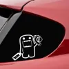 2 ADET jdm Araba Sticker Domo Kun Komik Çıkartmalar ve Çıkartmalar Araba Styling Dekorasyon Vinil pencere çıkartmaları Oto Aksesuarları