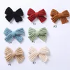 Baby Girls Knitted Hairclip Woolen Solid Color Hairpins Kids Princess Headband Headwear Hair Accessories 7 Designs