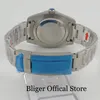 Bliger 36mm Men Automático Polido Assista Oyster Bracelet NH35a Miyota 8215 PT5000 Movimento Sapphire Crystal Green Luminous Dial 220526