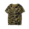 designer herr dam t-shirt trend haj mönster korta ärmar sommar Camouflage T-shirts Ren bomull bekväm hög kvalitet storlek M-XXXL