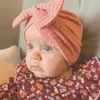 Kaps hattar varm baby för spädbarn härlig bowknot bonnet beanie turban huvudtillbehör