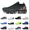 Classic Fly Knit Casual Shoes Air Vapores Max Plus 1.0 2.0 Mens Dames Triple Black Pure Platinum Dark Grey Work Gym Racer Blue Cheetah Orca Volt Bred Sport Sneakers