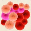 Creative Party Decoration Origami Flower Fan Round Snowflake Lantern för dagis Födelsedagsbröllopsfestival DIY Craft 20st