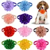 Hundebekleidung 50/100 Stück Haustier-Fliege mit Blumen, verstellbare Fliege, Kragenzubehör, Pflegeprodukte für kleine Hunde, Hund