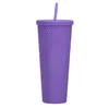 Tumbler مرصع كوب Diamond Radiant Goddess Straw Layer Double Cups Coffee Summer Mugs 710ml/24oz SN4495