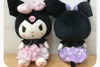 Cartoon Anime 25cm Kuromi Plush toys Doll Lolita Princess Dress Melody Cute Little Devil Ragdoll Doll5981237