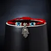 Bracelets de charme Lucky Eye Blue Blue Evil Charms Bracelet Red String Frelow ROP