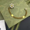 fashion luxury Luxury Designers Bracelet Women Bracelets High Quality Brass Material Vintage Pearl Bracelets Engagement Jewelry Social Accessories 0504YB